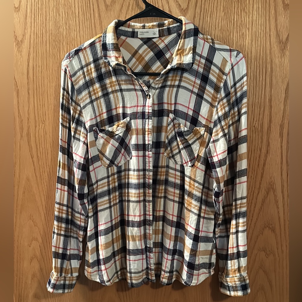 Black, white and tan Flannel